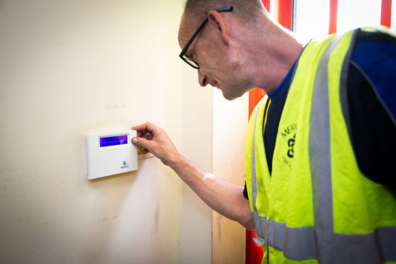 domestic intruder alarm keypad