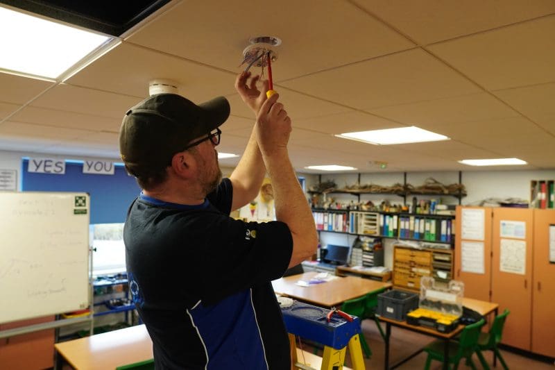 school smoke alarm